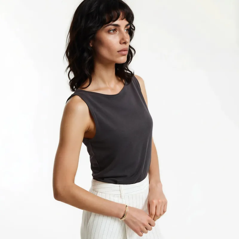 Boat Neck Vest Top — image 1 of 4