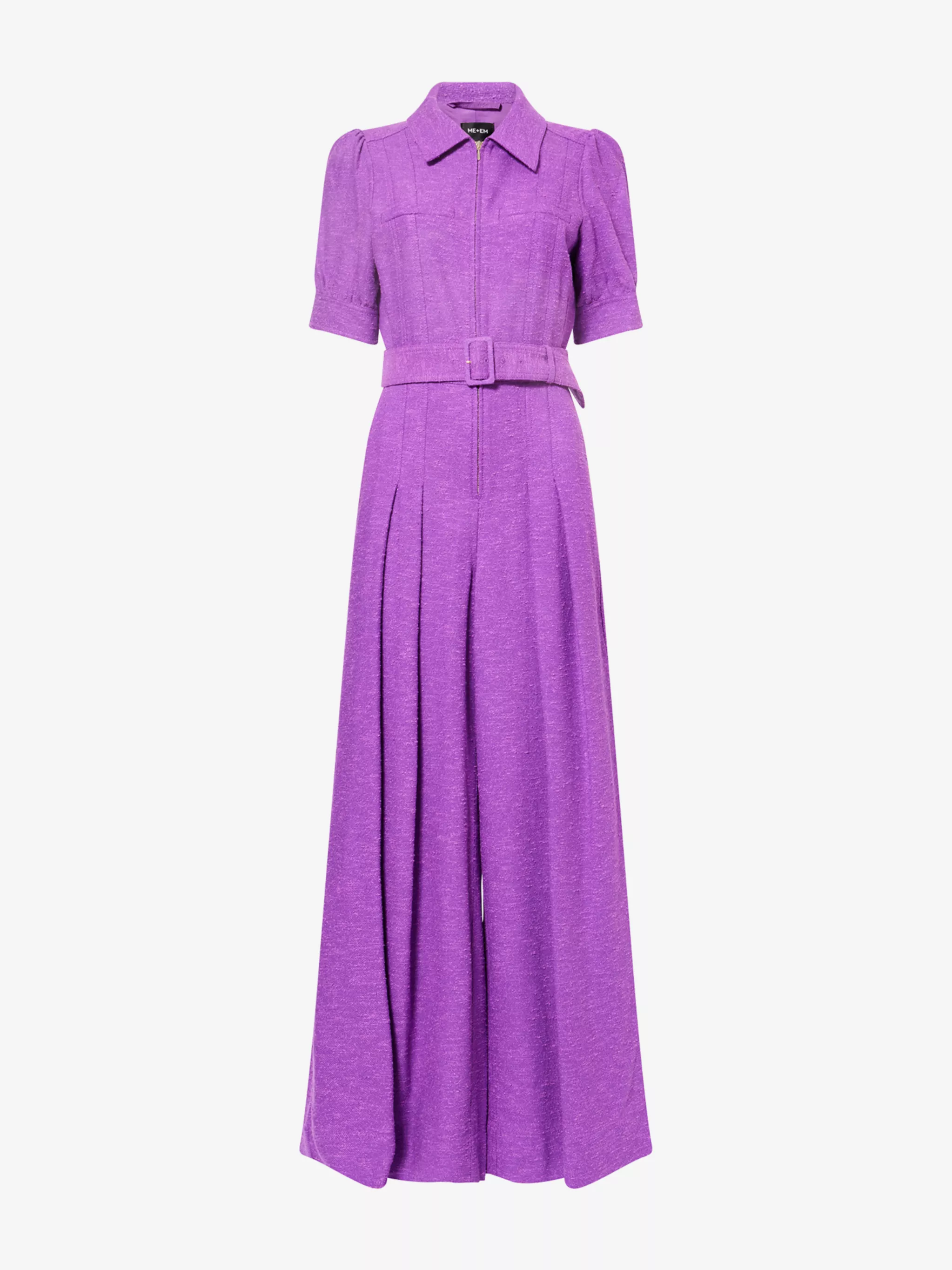 Very Wide-Leg Cotton-Blend Jumpsuit