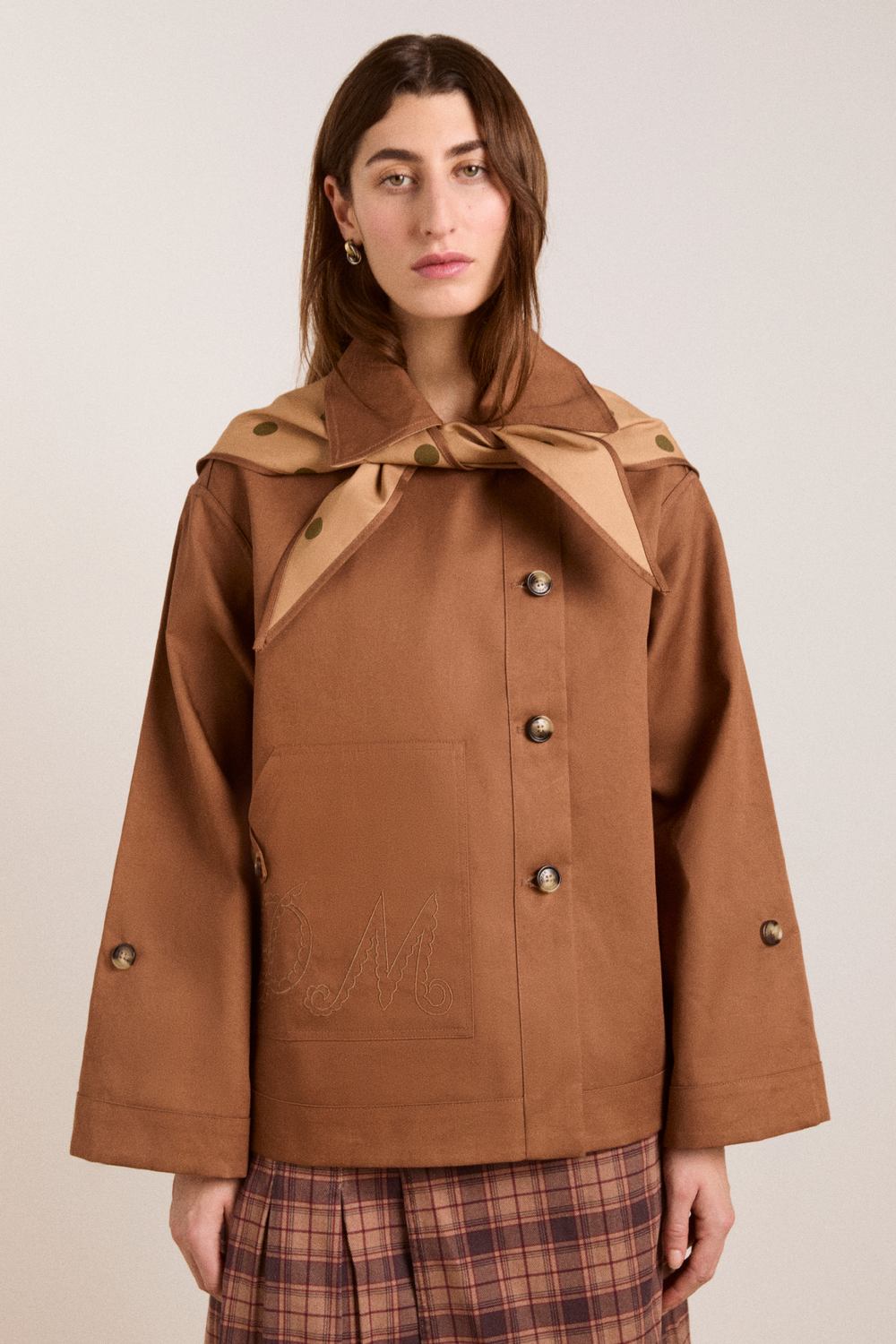 reversible jerry crop trench coat