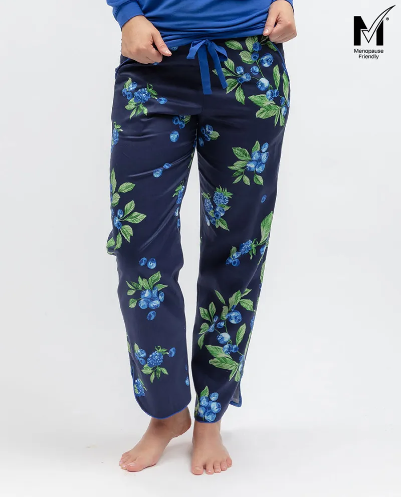Midnight Berry Womens Fruit Print Pyjama Bottoms