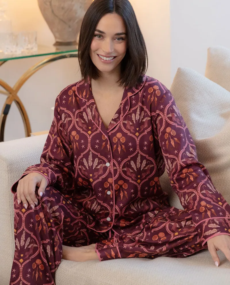 Ruby Geo Print Wide Leg Pyjama Set