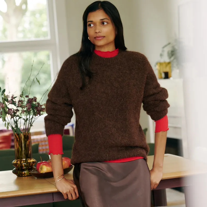 Signatures Azelie Alpaca Blend Brushed Crew Neck Jumper — image 1 of 4