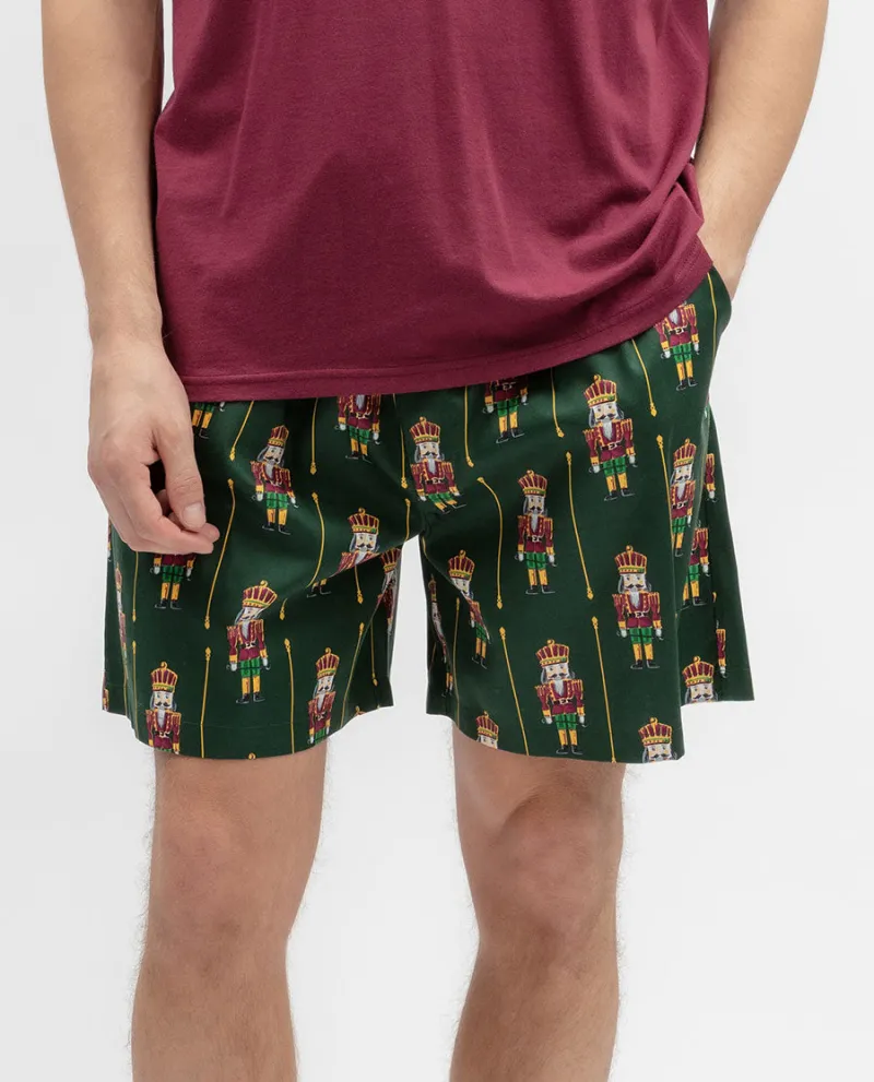 Mens Nutcracker Print Shorts