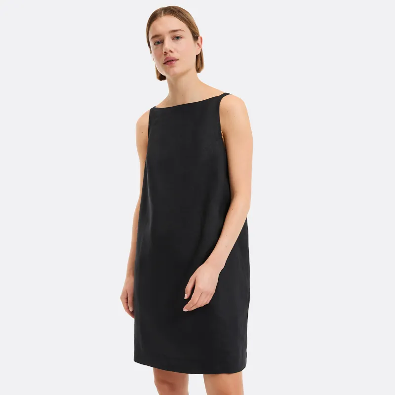 Linen Sleeveless Mini Shift Dress — image 1 of 4