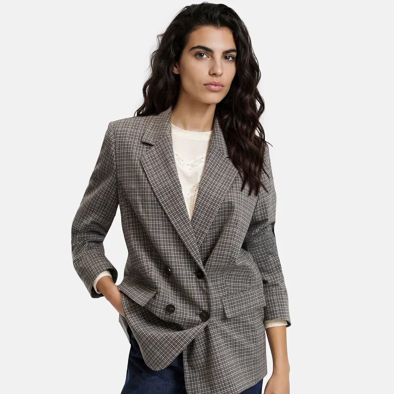 Checked Oversized Blazer — image 1 of 4