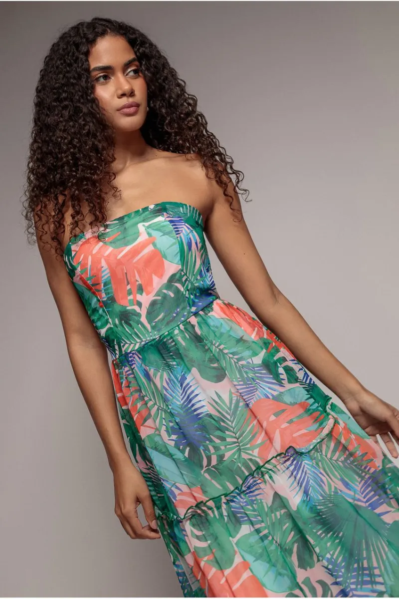 Boobtube Printed Maxi — image 1 of 5