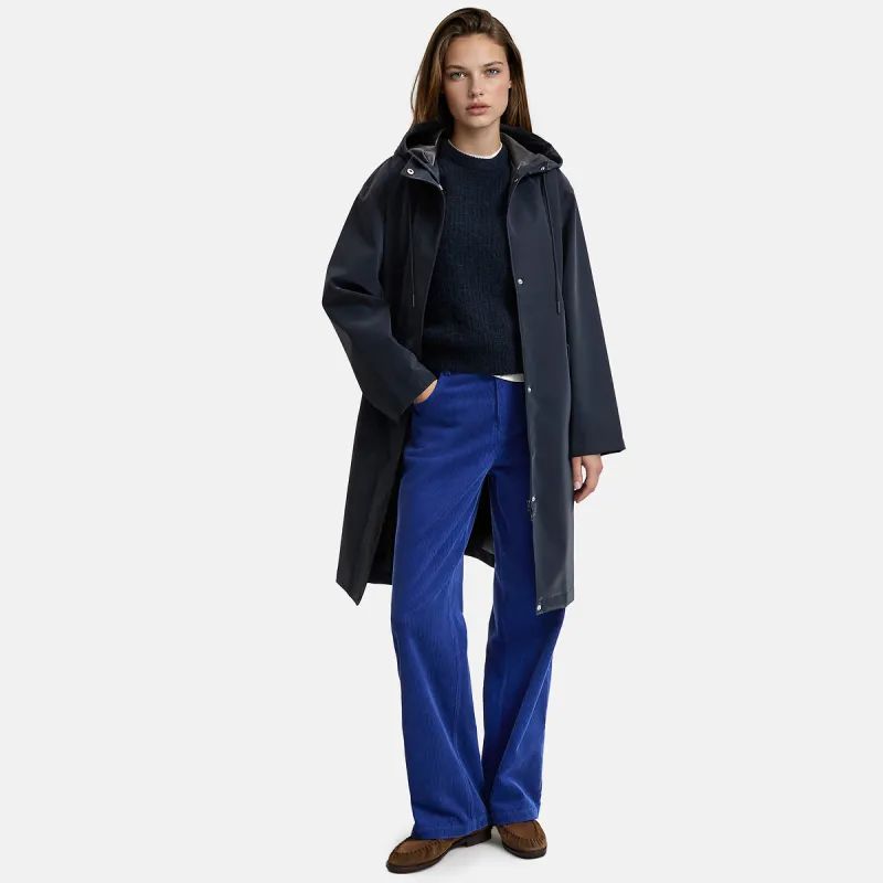 Hooded Waxed Jacket, Mid-Length — image 1 of 4