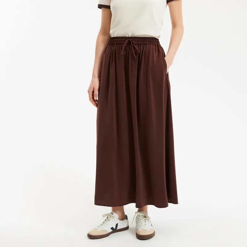 Draping Elasticated Waist Maxi Skirt — image 1 of 3