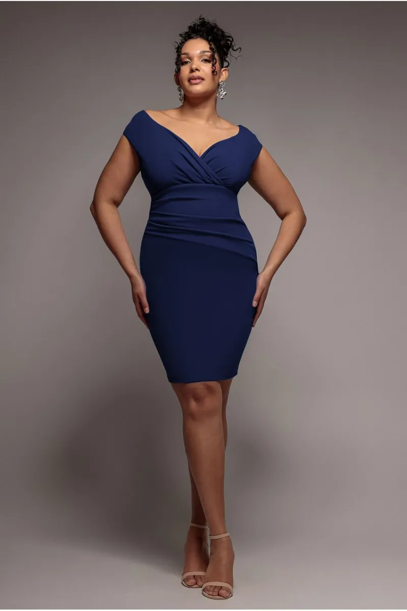 Bardot Pleated Midi Dress — image 1 of 5