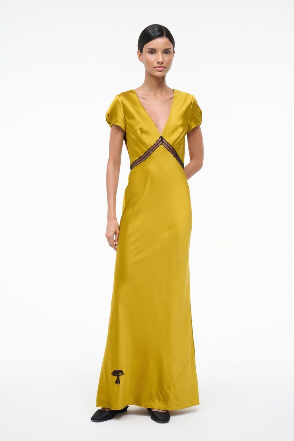 SAB SILK DRESS TURMERIC