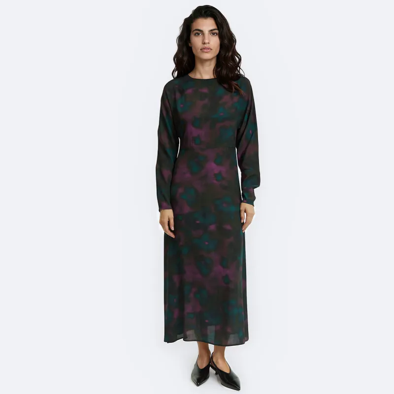 Tie-Dye Print Long Sleeve Maxi Dress — image 1 of 4