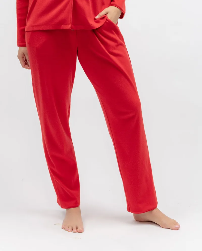 Womens Ribbed Jersey Pyjama Bottoms