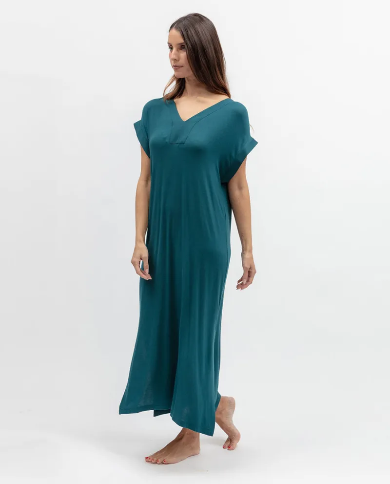 Aurelle Womens Jersey Long Nightdress