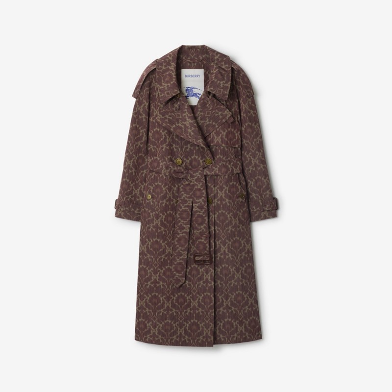 Long Baroque Viscose Blend Fitzrovia Trench Coat