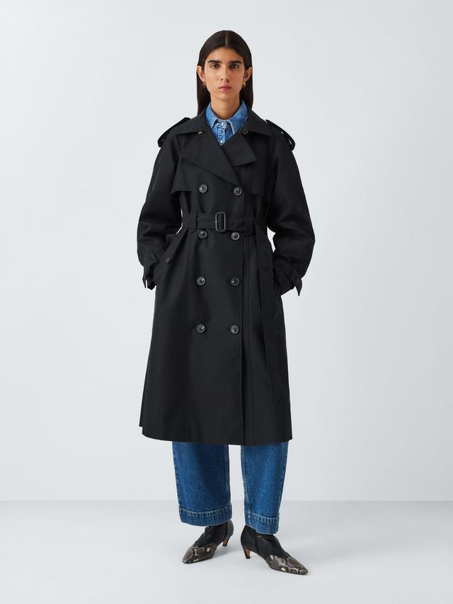 Water Repellent Belted Trench Coat