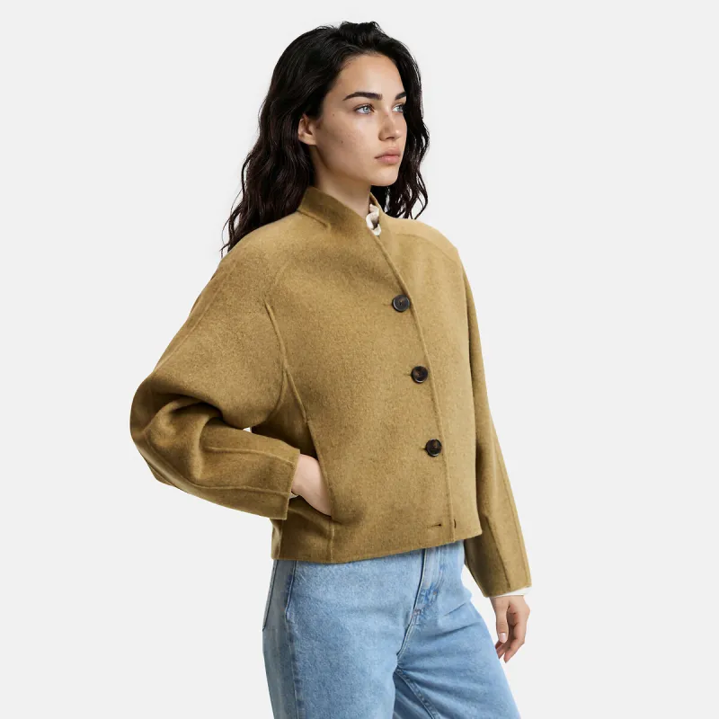 Wool Blend Handmade Short Coat — image 1 of 4