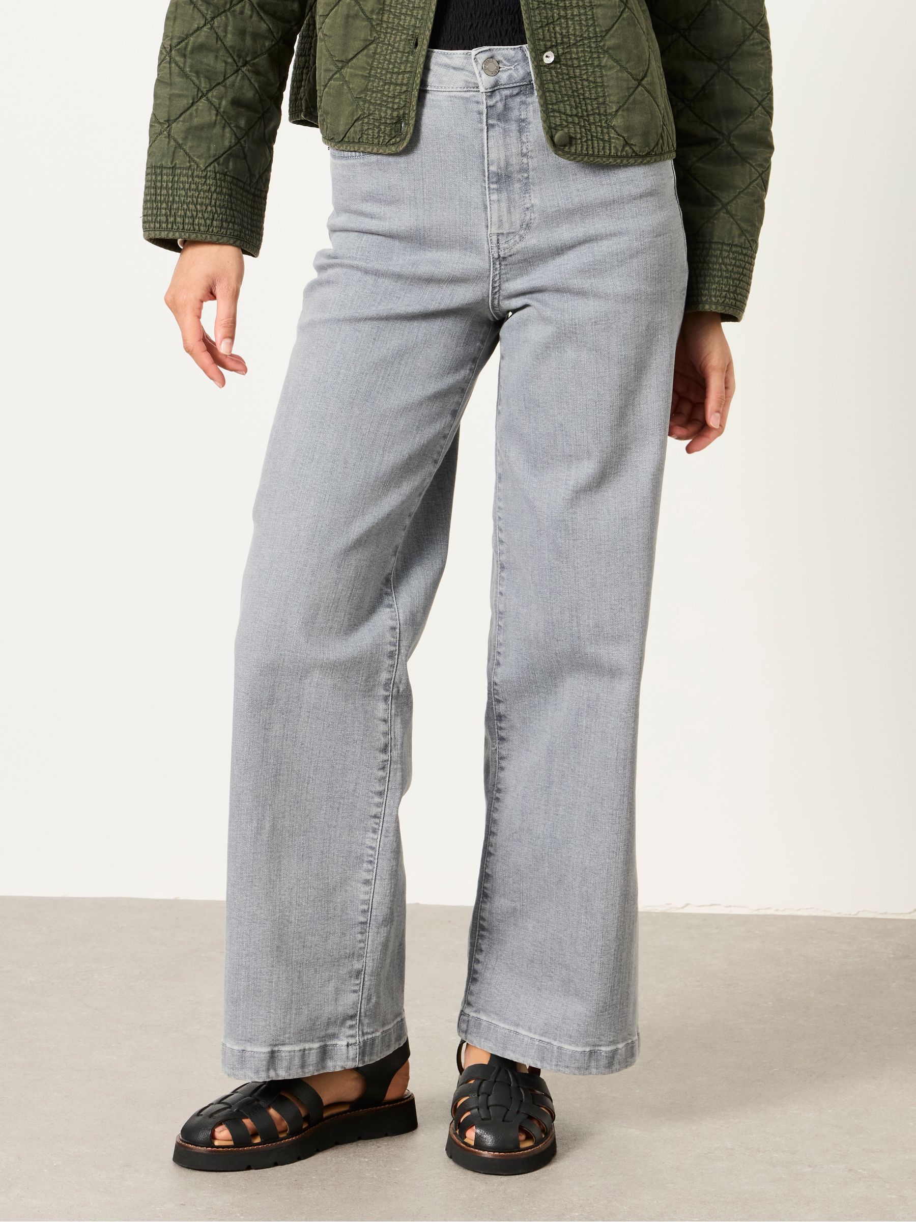 Welling Grey Wide Leg Jeans