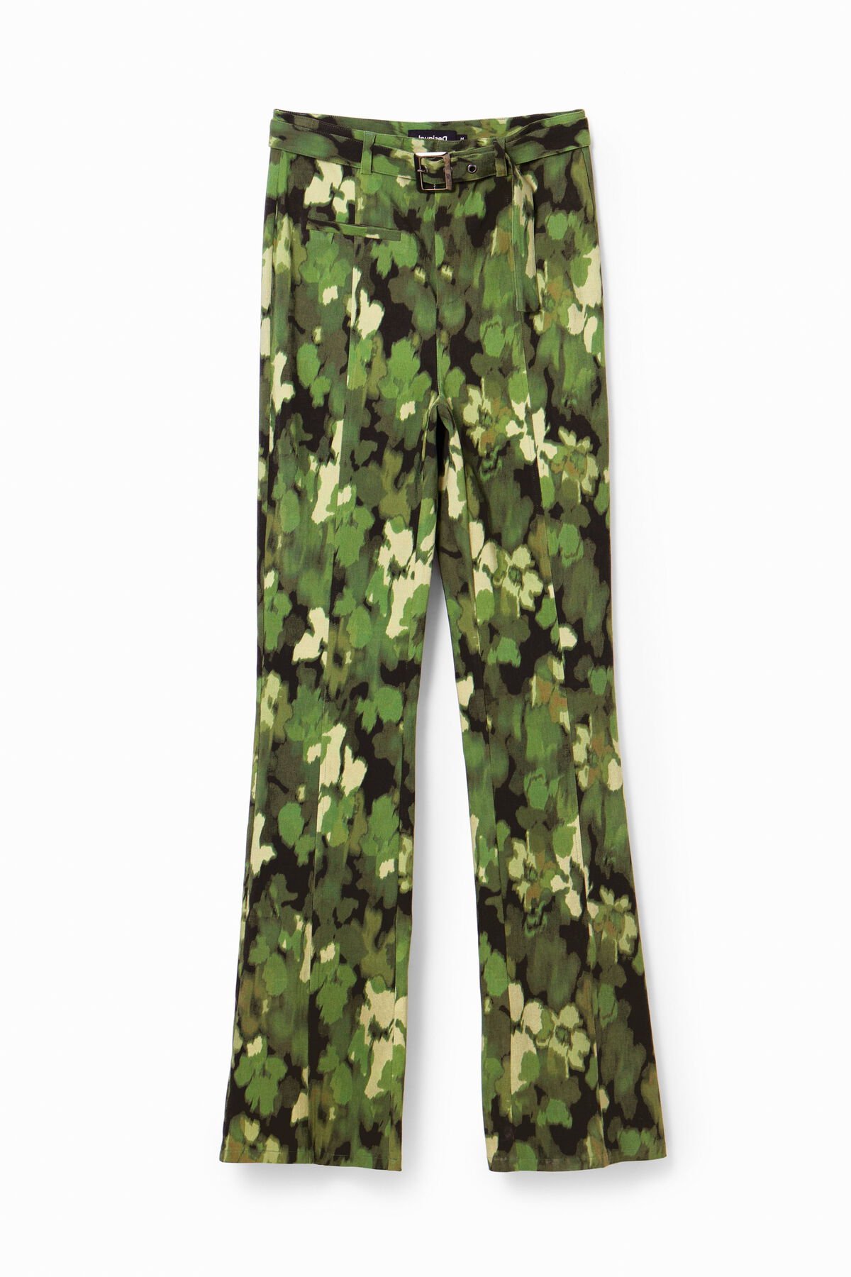 Camo flare trousers