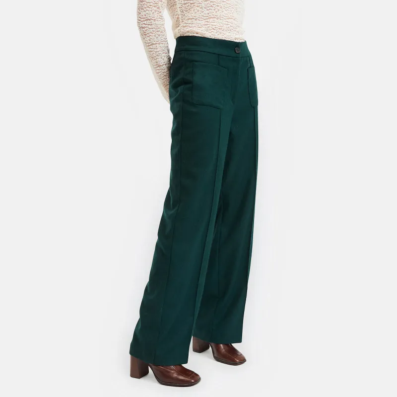 Wide Leg Straight Trousers — image 1 of 4