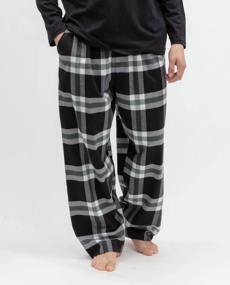 Mens Brushed Check Pyjama Bottoms