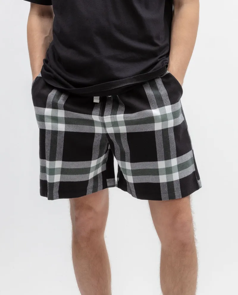 Mens Brushed Check Shorts