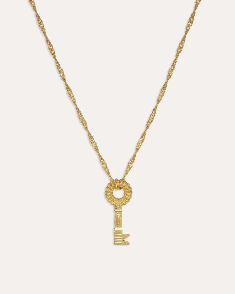 Guiding Star Key Pendant Necklace