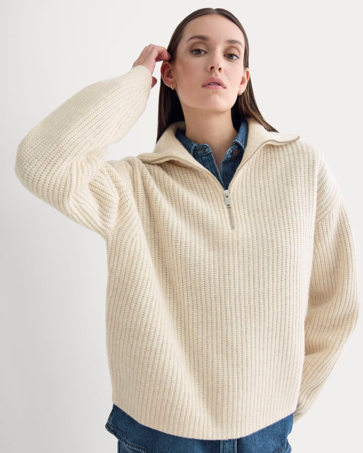 The Half-Zip Sweater in Luxe Merino