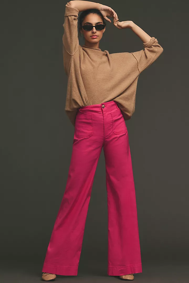 The Colette Full-Length Wide-Leg Trousers by Maeve