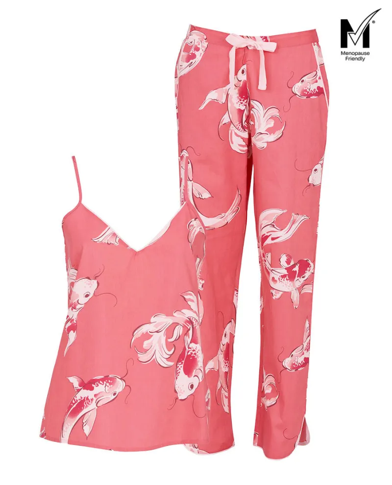 Amelia Koi Fish Print Cami and Pyjama Set