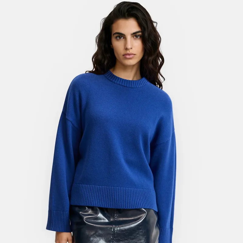 Wool/Cotton Crew Neck Jumper — image 1 of 4